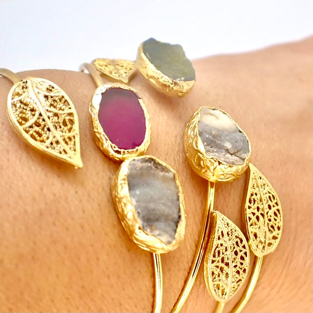 Gemstone store cuff bracelet